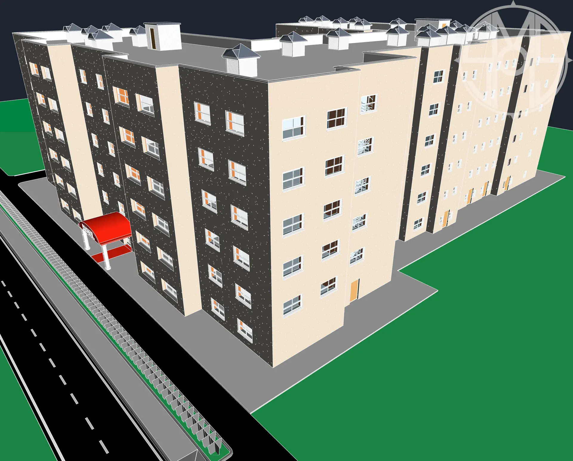 Hotel Revit 3D BIM Model