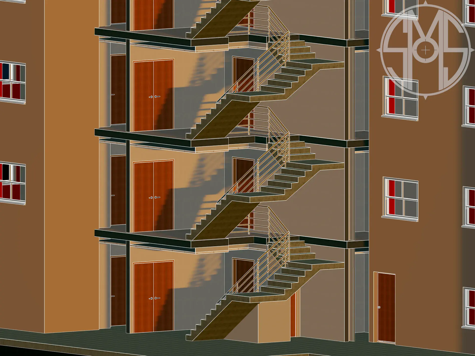 Hotel Revit 3D BIM Model